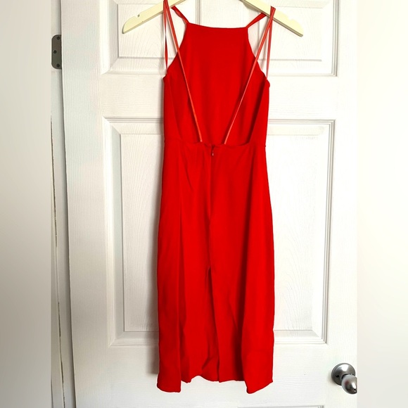 Reformation Sanibel Dress Size 2 coral red orange - Picture 8 of 11